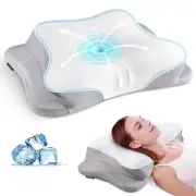 Cervical Neck Pillow - Neck Pillows for Pain Relief, Cooling Ergonomic Pillow