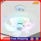Modern Ceiling Fan with LED Light Remote Control for Bedroom Living Room (RGB) A