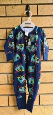 Bonds Baby Boombox Radio Music Wondersuit Size 00 or 3-6 Months BNWT Brand New
