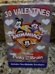 Animaniacs Featuring Pinky and the Brain 30 Valentines Cards Vintage NEW 1990's