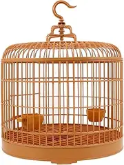 BUGUUYO Plastic Round Birdcage Bird Nest Decorative Bird Cage Small Bird Cage Finch Bird Cage Canary Cage Hanging Bird Cage Standing Bird Cage Vintage Bird Cage Corner Bird Cage