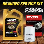 Ryco Oil Filter 5L APX10W40 Engine Oil Kit for Mitsubishi Magna TW TL TJ TH
