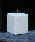 150hr VANILLA MUSK Triple Scented SQUARE CANDLE HEALTHY VEGAN WAXES COTTON WICK
