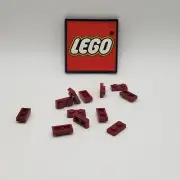 LEGO 1 x 2 Plate DARK RED (x12) 3023 NEW REPLACEMENT PARTS