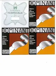 THOMASTIK Violin 4/4 String Set (E:Gold Bra Cut A.D.G Dominant) (1 E-Line 0.27 Ball End)