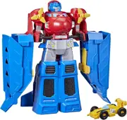 Transformers Optimus Prime Jumbo Jet Wing Racer Playset with Bumblebee Toy