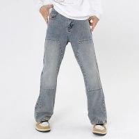 在飛比找Yahoo!奇摩拍賣優惠-門徒-99 美式牛仔褲男 Oversized丹寧男褲水洗牛仔