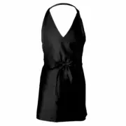 TUXEDO | Plain Black V-Neck Apron