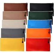 10 Pack Canvas Zipper Pouch Tool Bag Heavy Duty Utility Bags Tote Bag