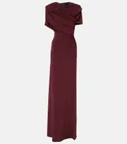 [Stella McCartney] Stella McCartney Draped open-back satin gown AU 18 red