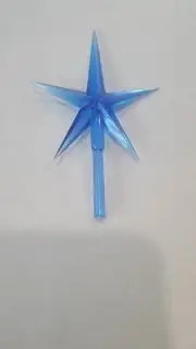 1-Large BLUE Star for Ceramic Christmas Trees 2.5" Wide
