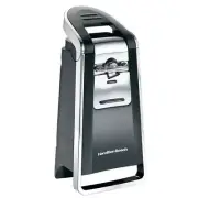 Hamilton Beach Electric Can Opener Smooth Touch Pop Top Easy One Hand Use Black