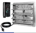 iLIVING 18" Wall Mounted Shutter Exhaust Fan Automatic Shutter with Thermosta...