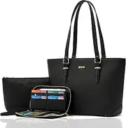 [Qiyuer] Purses And Wallets Set For Women Work Tote Satchel Handbags Shoulder Bag Top Handle Totes Purse With Matching Wallet