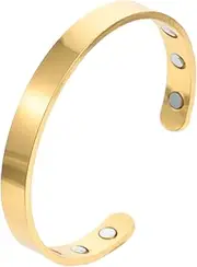 FRCOLOR 1Pc Magnetic Therapy Bracelet Durable Wristband for Relief and Improved Circulation Stylish Electroplating Bangle Silver for Long Hours at Work