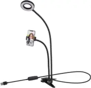Tranesca Selfie Ring Light with Cell Phone Holder Stand for Live Stream/Makeup