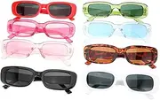 [GLSTOY] 8 Pairs Vintage Sunglasses Oversized Polarized Sunglasses Glasses Sun Ladies Women Party Retro Trendy Glasses Women Eyewear Pc