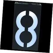 Gatuida Solar Address Numbers with LED Light House Plaque for Outdoor Use Easy Installation Solar Sign for Walls and Yards