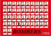 LAMINATED 2024 Essendon bombers Afl football team poster, BARGAIN