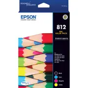 Epson 812 Standard Capacity Ink Cartridge Value Pack