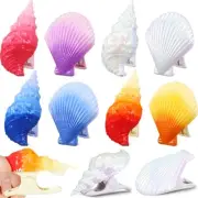 8 Pcs Shells Beach Towel Clips for Beach Chairs Beach Towel Clips for Pool Ch