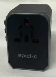 EPICKA Universal Travel Adapter TA-105 Wall Charger AC Plug Adapt 4 USB + TYPE-C