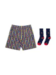 Adelaide Crows AFL Mens Boxer Shorts & Sock Gift Set by Sporting House