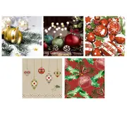 Paper+Design Christmas Baubles Luncheon Napkins - Red