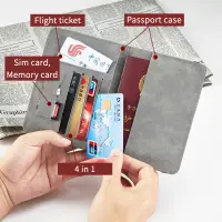 在飛比找蝦皮購物優惠-皮套 防水旅行 證件包護照包羊護照夾 SIM卡RFID護照夾