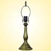 Table Lamp Base Replacement Only 19 Inch Height Aluminum Alloy Lamp Base Fit for 12-16 Inch Tiffany Style Stained Glass Lampshades (No Shade) KeYJ