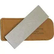 Eze-Lap 2" x 6" Fine Grit Diamond Sharpening Stone w/ Leather Storage Pouch 66F