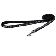 Rogz Fancy Lead Black Bones