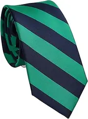[ZENXUS] Striped Ties for Men, 3 inch Regular Ties with Stripes