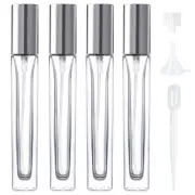 Perfume Refillable Bottle 4pack Atomizer Cologne Container Empty Travel Clear