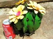 Metal Art garden cactus sculpture, Junk Iron Art