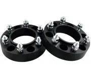 Black 2pc 6x5.5 Hubcentric Wheel Spacers 1.5 Inch 12x1.5 Stud for Toyota 6x139.7 (for: Toyota)