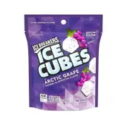 Ice Breakers Ice Cubes Gum, Arctic Grape, Sugar Free with Xylitol, 100 pieces,