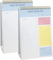 TRASEXTRA 62 Sheets,2 Pack To Do List Notepad,To Do Planners,Notebook,To Do List Notebook for Work,Task Checklist Notes Daily Planner,6.5IN×9.8IN