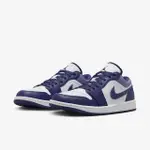 【NIKE 耐吉】AIR JORDAN 1 LOW 白紫 男鞋(553558-515)