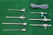 7pc Laparoscopic Trocar Cannula Safety Trocar Hassan With Monopolar Cable Free