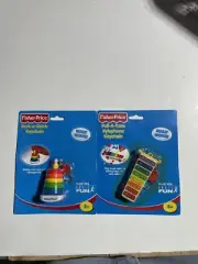 New In Package Fisher Price Keychains Xylophone & Rock-A-Stack Rings