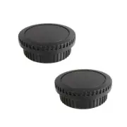 2X Camera Body Cover + Lens Rear Cap for Canon EOS 5D Mark iv T6 77D 6DII 1DX 7D