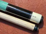 Schon Pool Cue Model SP6-23. With Schon Shaft. Genuine Green Lizard Wrap.