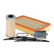 Sakura Front Wiper Blades & Filter Service Kit for Ssangyong Musso 601 3.2L