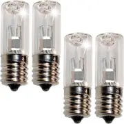 4-Pack HQRP E17 3W UV Germicidal Sanitizer Bulb for Vicks V790 V3900 Humidifiers