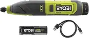 [RYOBI] 4V USB-LITHIUM Battery Carver RPC4-120G Includes 1 x 4V 2.0Ah Battery and USB-C Charging Cable