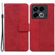 For Infinix Note 40 Phone Case Geometry Pattern Wallet Leather Flip Cover