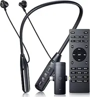 Wireless Neckband Microphone Headset Kit with In-Ear Monitor, Remote Audio Mixer, Bluetooth Music, Voice Changer & Recorder, All-in-One for Streaming & Podcasting, Compatible with iPhone & Android