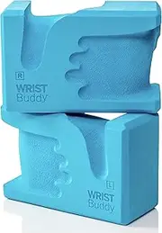 WRIST BUDDY® Yoga Blocks | Engineered to Help Wrist Pain, Comfort, and Grip Strength | Prime Support for Balance Fitness and Exercise | All EVA Foam Blocks Yoga Accessories Set | Great Yoga Gifts