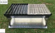 Beringei Outdoor Fire Pit / Breakfast Cooker 60CM in Length S/S Grills included